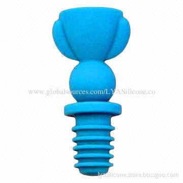 FDA & LFGB grade silicone wine and champagne bottle pourer stopper